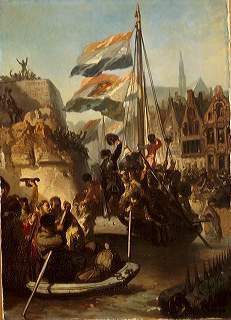 Anno 1574. Het ontzet van Leiden by Charles Rochussen