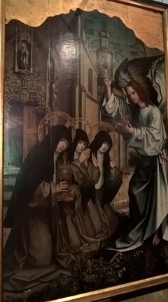 Appearance of an Angel to Saints Clara and Inês from Assis and Coleta from Corbie by Jorge Afonso