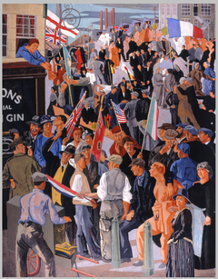 Armistice Day, Munitions Centre by Frederick Etchells