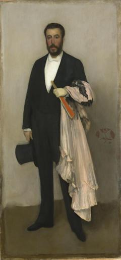 Arrangement in Flesh Colour and Black: Portrait of Theodore Duret by James Abbott McNeill Whistler