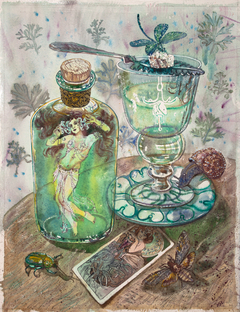 Absinthe fairy by Natalia Mikhalchuck