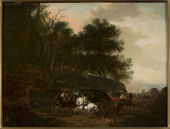 Assault on travellers by August Querfurt