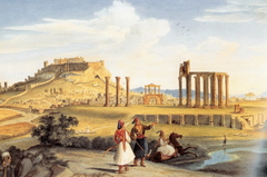 Athens, Temple of Zeus by Johann Michael Wittmer