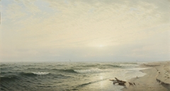 Beach at Long Branch: Sunrise by William Trost Richards