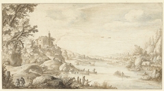 Bergachtig landschap by Maerten de Cock