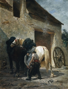 Blacksmiths by Émile Jacque