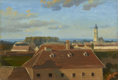 Blick über das Schanzel zum Augarten by Johann Peter Krafft