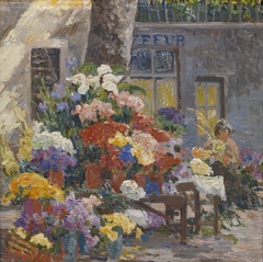 Bloemenmarkt in Menton (Côte d’Azur) by Anna De Weert