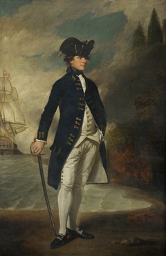 Captain later Admiral Sir Hyde Parker (1739-1807) by George Romney