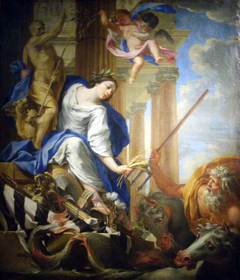 Ceres trampling the attributes of the War by Simon Vouet