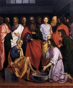 Christ Washing the Disciples' Feet by Giovanni Agostino da Lodi