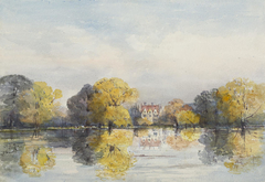 Christchurch Meadow flooded, Oxford by Lydia Etheldreda Birch