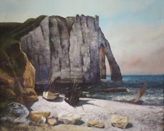 Cliff at Étretat, the Porte d' Aval by Gustave Courbet