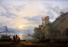 Coast near Castellammare in Morning Mist by Johan Christian Dahl