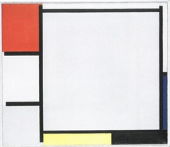 Composition with Red, Blue, Yellow, Black, and Gray by Piet Mondrian