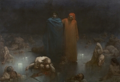 Dante and Virgil in the Ninth Circle of Hell by Gustave Doré