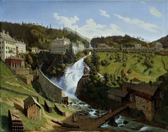 Das Wildbad Gastein mit seinem herrlichen Wasserfall by Hubert Sattler