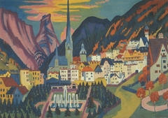 Davos with Church by Ernst Ludwig Kirchner