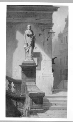 Die Gerechtigkeit, das Auge des Gesetzes (Fiat Justitia!) by Carl Spitzweg