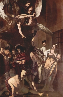 Die sieben Werke der Barmherzigkeit by Caravaggio