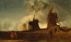 Drainage Mills in the Fens, Croyland, Lincolnshire by John Sell Cotman