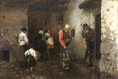 El viático en la aldea (Asturias) by Enrique Martínez Cubells