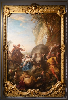 Elephant hunt by Charles Parrocel