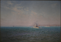 Escade en rade de Toulon - Effet de Mistral by François Nardi