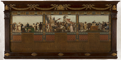 Esquisse pour la salle des fêtes de la mairie du 20ème arrondissement : Naissance, patrie, devoir, droits by Jules Didier