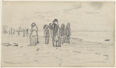 Figuren op het strand by Anton Mauve