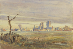 First Glimpse of Ypres by Cyril Henry Barraud