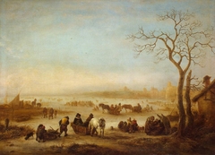 Frozen Lake by Isaac van Ostade