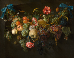 Garland of Fruit and Flowers by Jan Davidsz. de Heem