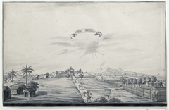 Gezicht op het fort van Salatiga by Unknown Artist