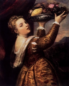 Girl with a Platter of Fruit by Titian