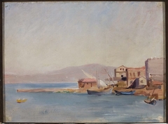 Harbour – study. From the journey to Constantinople by Jan Ciągliński