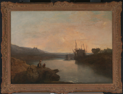 Harlech Castle, from Tygwyn Ferry, Summer's Evening Twilight by J. M. W. Turner