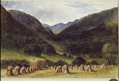 Harvest Time,  North Wales by George Wallis