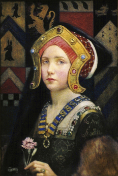 Head of a tudor girl by Eleanor Fortescue-Brickdale