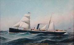 Het ss. Oranje Nassau van de Koninklijke West Indische Maildienst by Antonio Jacobsen