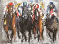 Horse racing by Nikoletta Antonopoulou