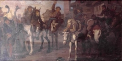 Hudibras’s Discomfiture at the Hands of the Skimmington by Francis Le Piper