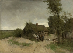 Huisje aan de zandweg by Anton Mauve