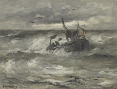 In gevaar by Hendrik Willem Mesdag