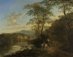 Italian Landscape with the Ponte Molle by Jan Both