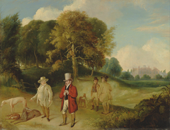 J.M.W. Turner and Walter Fawkes at Farnley Hall by John R Wildman