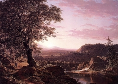 July Sunset, Berkshire County, Massachusetts by Frederic Edwin Church