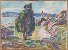 Junipers by the Sea by Edvard Munch