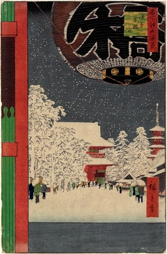 Kinryūzan Temple, Asakusa by Utagawa Hiroshige