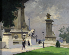 L'Entrée du Pont Alexandre III by Jules Ernest Renoux